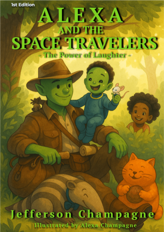 Alexa and the Space Travelers: Book 1 — The Power of Laughter — cover artwork